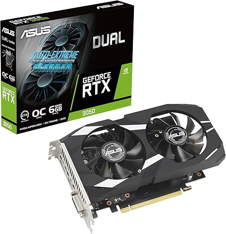 ASUS Dual NVIDIA GeForce RTX 3050 6GB OC